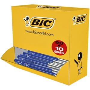 Picture 1 of Balpen Bic M10 medium blauw doos 90+10 gratis