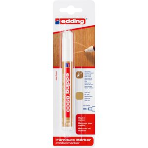 Picture 1 of Viltstift edding 8900 meubel rond 1.5-2mm licht eikenhout blister1st