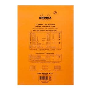 Picture 3 of Schrijfblok Rhodia A4 lijn 80 vel 80gr oranje