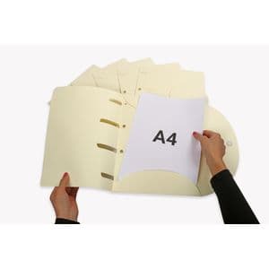 Picture 2 of Smartfolder geperforeerde opbergmappen A4 Beige 6 stuks