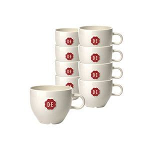 Picture 1 of Kopje Douwe Egberts cappuccino 180ml wit 12 stuks