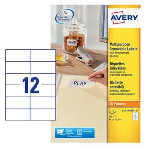 Picture 2 of Etiket Avery L4743REV-25 99.1x42.3mm wit 300 stuks