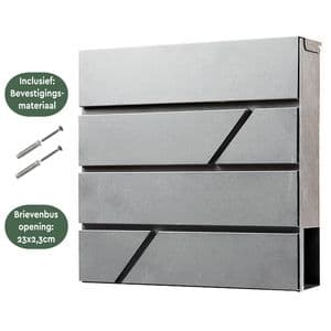 Picture 4 of Brievenbus BRASQ PB200 Deluxe wand rvs