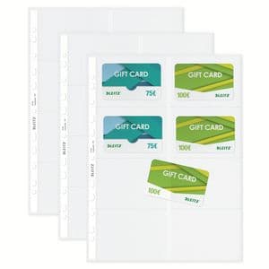 Picture 2 of Showtas Leitz Premium voor visitekaartjes copy safe PP A4 glashelder 10 stuks