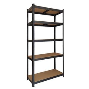 Picture 1 of Stellingkast BRASQ 5 borden 90x40x180cm SU175 max 875 KG zwart