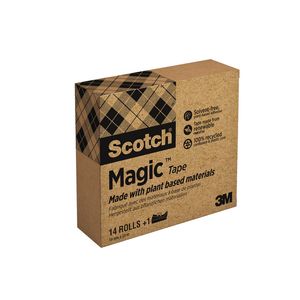 Picture 6 of Plakband Scotch Magic 810 19mmx33m transparant 14 rollen + plakbandhouder zwart