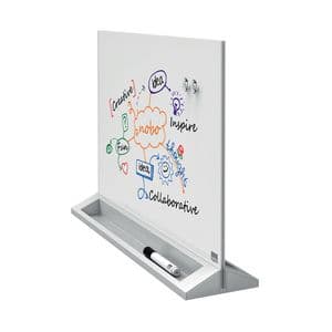Picture 1 of Desktop glasbord Nobo vrijstaand magnetisch 58,5x44,7cm