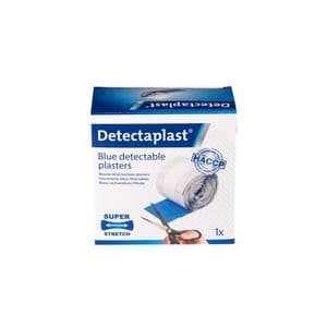 Picture 2 of Elastische blauwe textielpleister Detectaplast 6cmx5m