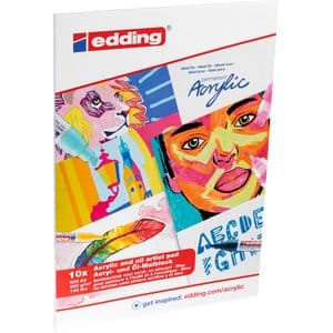 Picture 7 of Olie- en Acrylblok edding 30010 A3 10 vel 300 gram wit
