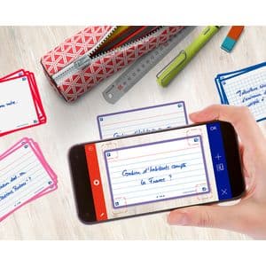 Picture 5 of Flashcard Oxford 2.0 75x125mm 80 vel 250gr lijn paars