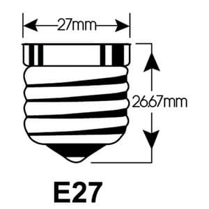 Picture 2 of Ledlamp Integral E27 2700K warm wit 2W 250lumen