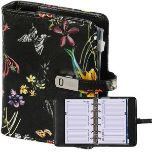 Picture 1 of Organizer Kalpa Pocket inclusief agenda 2025-2026 7dagen/2pagina's bloemenzee zwart