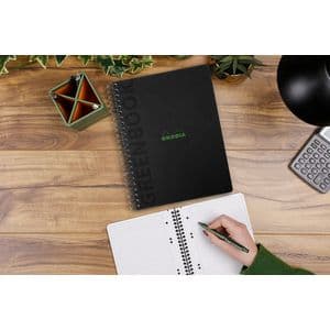 Picture 2 of Notitieboek Rhodia Greenbook recycled A5+ lijn 160 pagina's 90gr hc