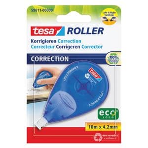 Picture 1 of Correctietape tesa® ecoLogo® rechts & linkshandig 10mx4,2mm blister