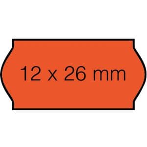 Picture 1 of Prijsetiket 12x26mm Open-Data C6 permanent fluor rood 1500 stuks