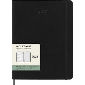 Picture 7 of Agenda 2026 Moleskine 12M Planner Weekly 7dagen/1pagina XL sc black