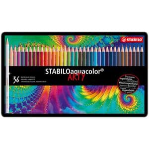 Picture 1 of Kleurpotloden STABILO 1636 aquacolor assorti blik à 36 stuks