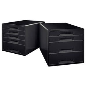 Picture 3 of Ladenblok Leitz WOW CUBE A4 maxi 4 laden zwart