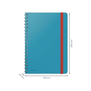 Picture 3 of Notitieboek Leitz Cosy B5 160blz 100gr spiraal lijn blauw