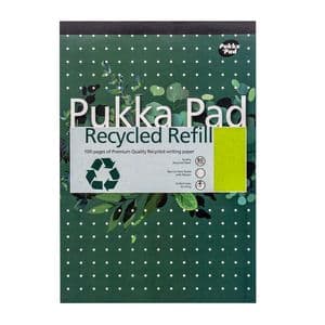Picture 1 of Schrijfblok Pukka Pad Recycled A4 lijn 4-gaats 100 vel 80gr