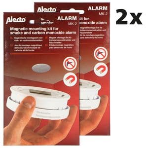 Picture 1 of Montageset Alecto voor rookmelders magneetplaat 2 stuks MK-2 TWIN
