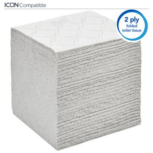 Picture 4 of Toiletpapier Scott Control gevouwen 2-laags 110x186mm wit 8508