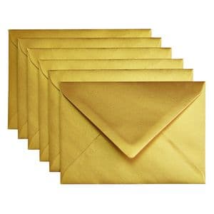 Picture 1 of Envelop Papicolor C6 114x162mm metallic goud pak à 6 stuks