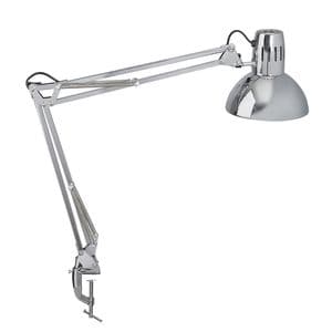 Picture 1 of Bureaulamp MAUL Study met tafelklem chroom excl. LED lamp