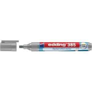 Picture 1 of Viltstift edding 385 flipover penseelpunt zilvergrijs