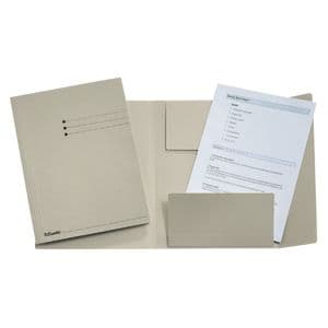 Picture 1 of Dossiermap Esselte A4 3 kleppen manilla 275gr grijs