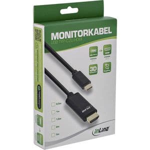 Picture 2 of Kabel inLine USB-C HDMI 3.1 2.0 4K M/M 2 meter zwart