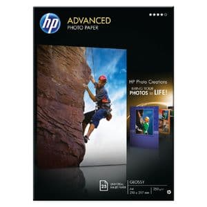 Picture 1 of Inkjetpapier HP Q5456A A4 advanced 250gr 25 vel