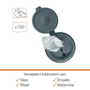 Picture 2 of Whiteboardreinigingsdoekjes Nobo plasticvrij 100 stuks