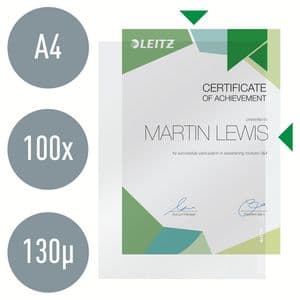 Picture 2 of Insteekmap L-model Leitz Premium 0.13mm PP A4 transparant 100 stuks