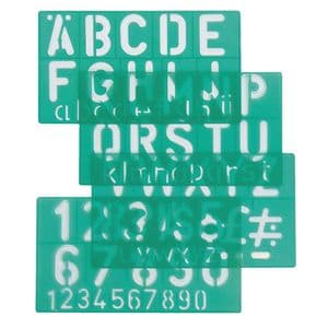 Picture 1 of Lettersjabloon Linex hoofletters/letters/cijfers 50mm