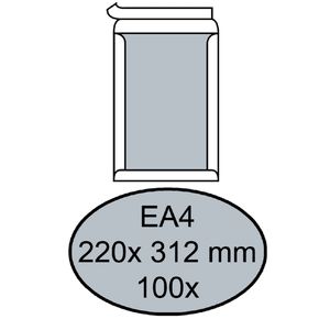 Picture 2 of Envelop Quantore bordrug EA4 220x312mm zelfklevend wit 100 stuks