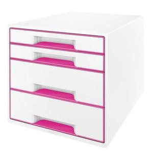 Picture 4 of Ladenblok Leitz WOW 4 laden wit/roze