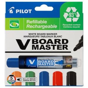 Picture 1 of Whiteboardmarker PILOT Begreen rond medium assorti 5 stuks