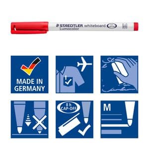 Picture 4 of Whiteboardmarker Staedtler 301 rond assorti 1mm 4stuks