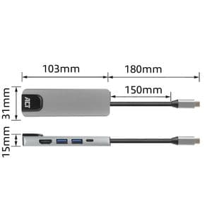Picture 6 of Dockingstation ACT USB-C 4K voor 1 HDMI monitor