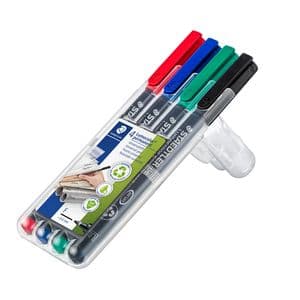 Picture 2 of Viltstift Staedtler Lumocolor 318 permanent F set à 4 stuks assorti