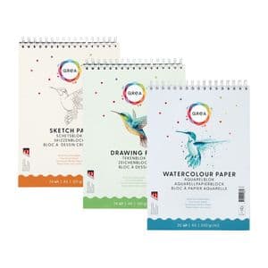 Picture 5 of Aquarelblok Qrea A5 20 vel 200gr spiraal