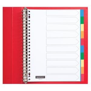 Picture 1 of Tabbladen Quantore 23-gaats 10-delig assorti tabs PP