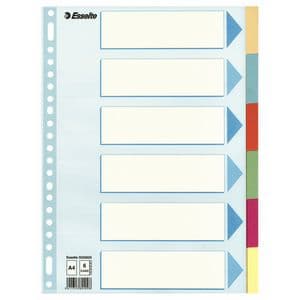 Picture 7 of Tabbladen Esselte Premium A4 6-delig karton 23-rings assorti