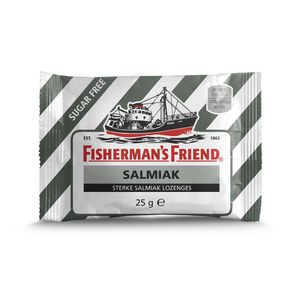 Picture 1 of Keelpastilles Fisherman's Friend salmiak suikervrij zak 25 gram