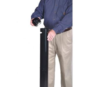 Picture 2 of Asbak Rubbermaid Smokers' Pole vrijstaand zwart