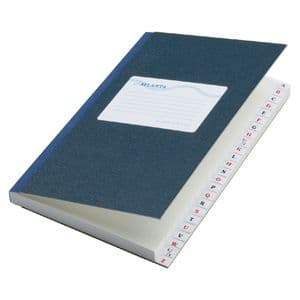 Picture 1 of Register Djois Atlanta 165x105mm lijn 192blz met alfabet blauw