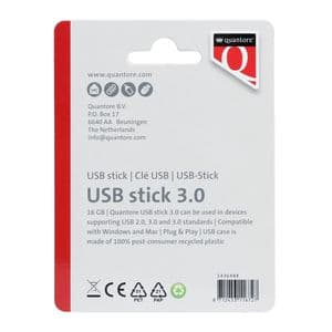 Picture 2 of USB stick 3.0 Quantore USB-A 16GB zwart
