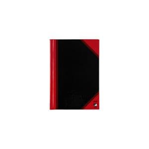 Picture 1 of Notitieboek Bantex zwart/rood A6 lijn 70gr 96vel