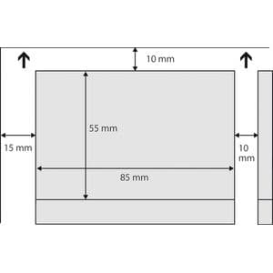 Picture 3 of Visitekaart Sigel 85x55mm 225gr gladde zijden wit 100 stuks